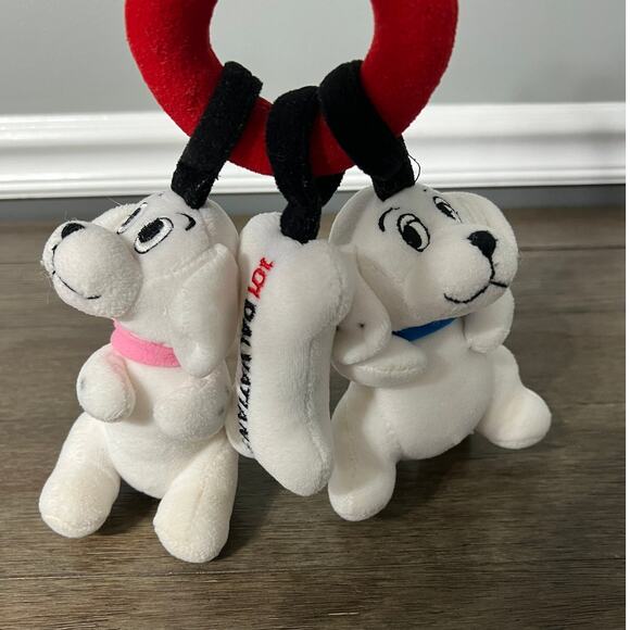 Vintage 1990’s Disney Store 101 Dalmations Plush Puppies Hanging Toy - Picture 1 of 5